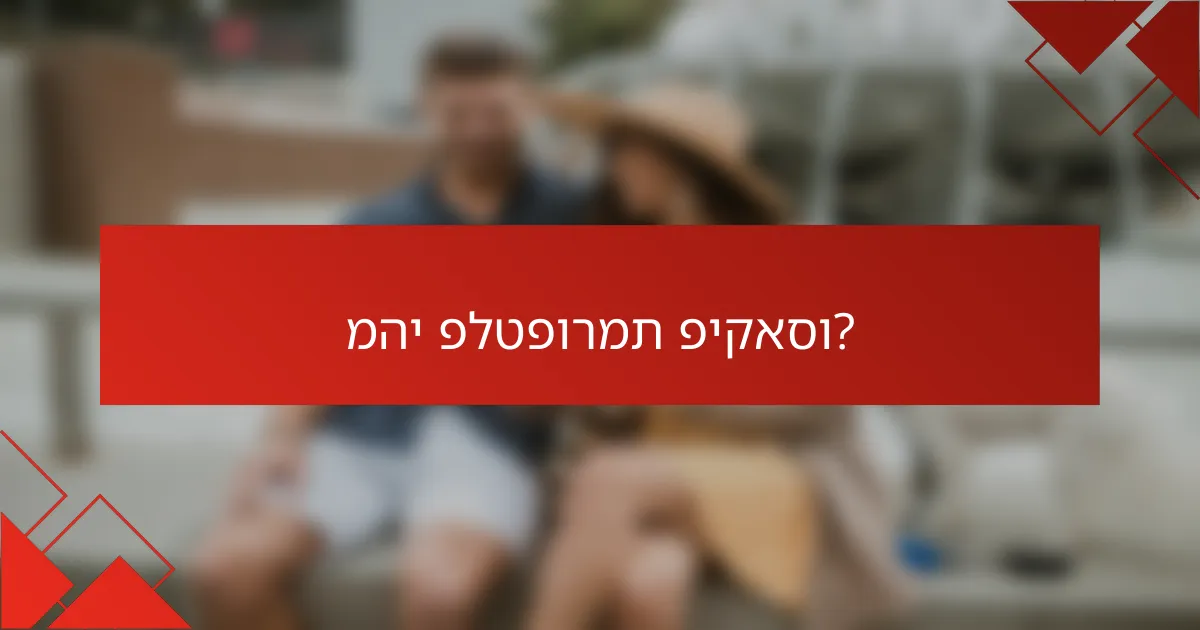 מהי פלטפורמת פיקאסו?